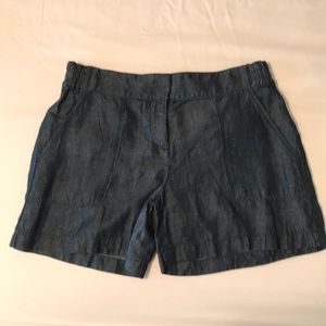 Ann Taylor Linen Denim Color Shorts